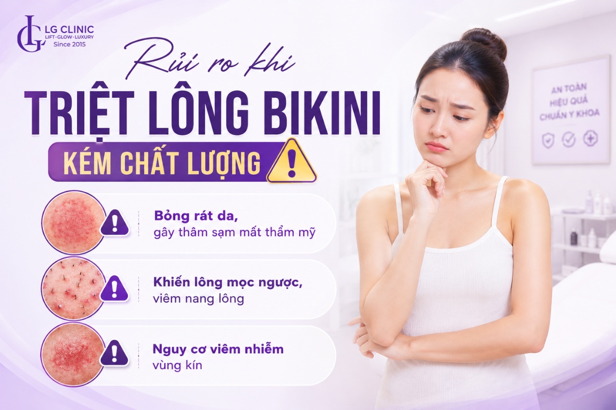 Triệt lông vùng kín giá rẻ tiềm ẩn nhiều rủi ro