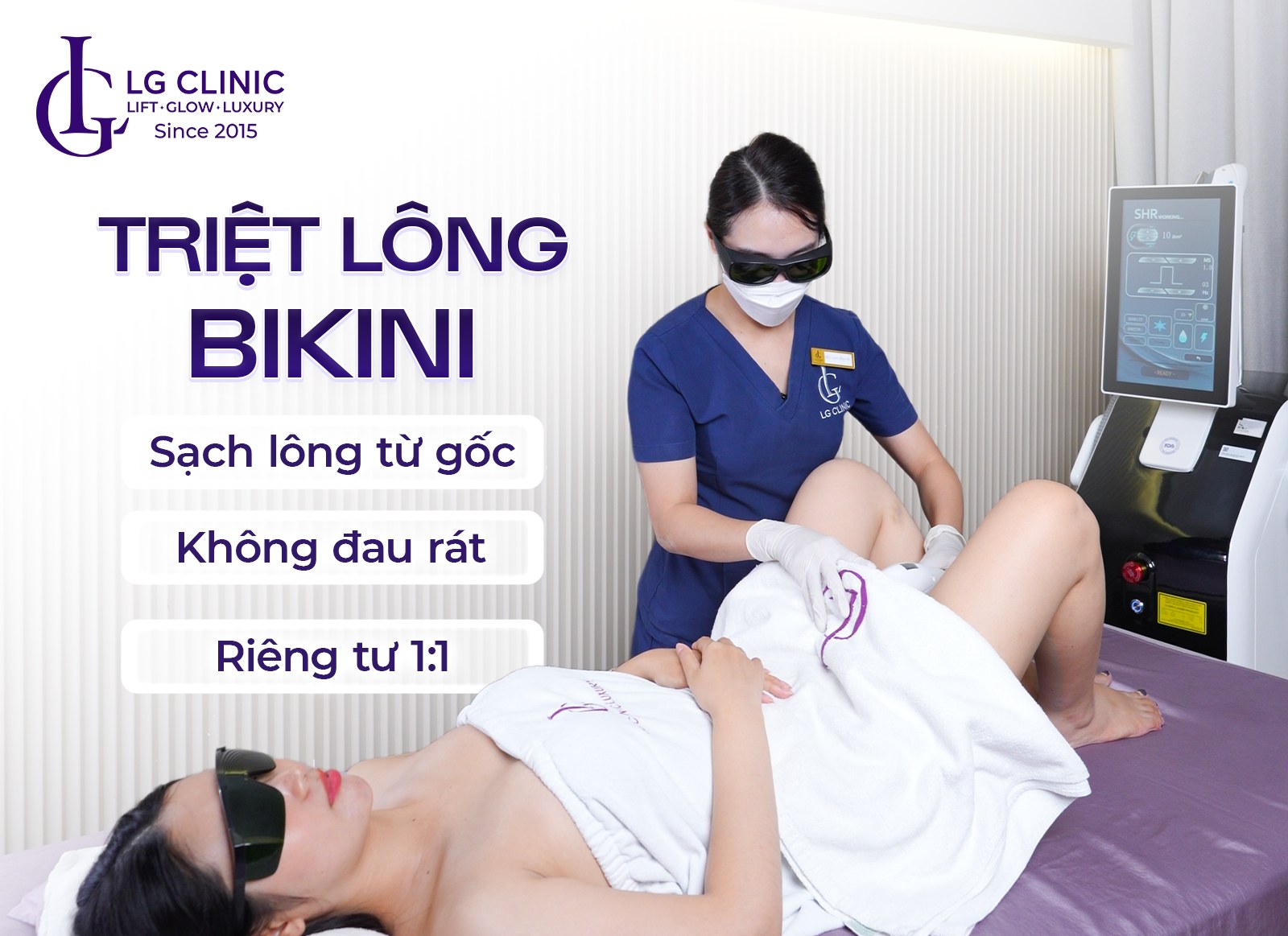 Giá triệt lông bikini mới