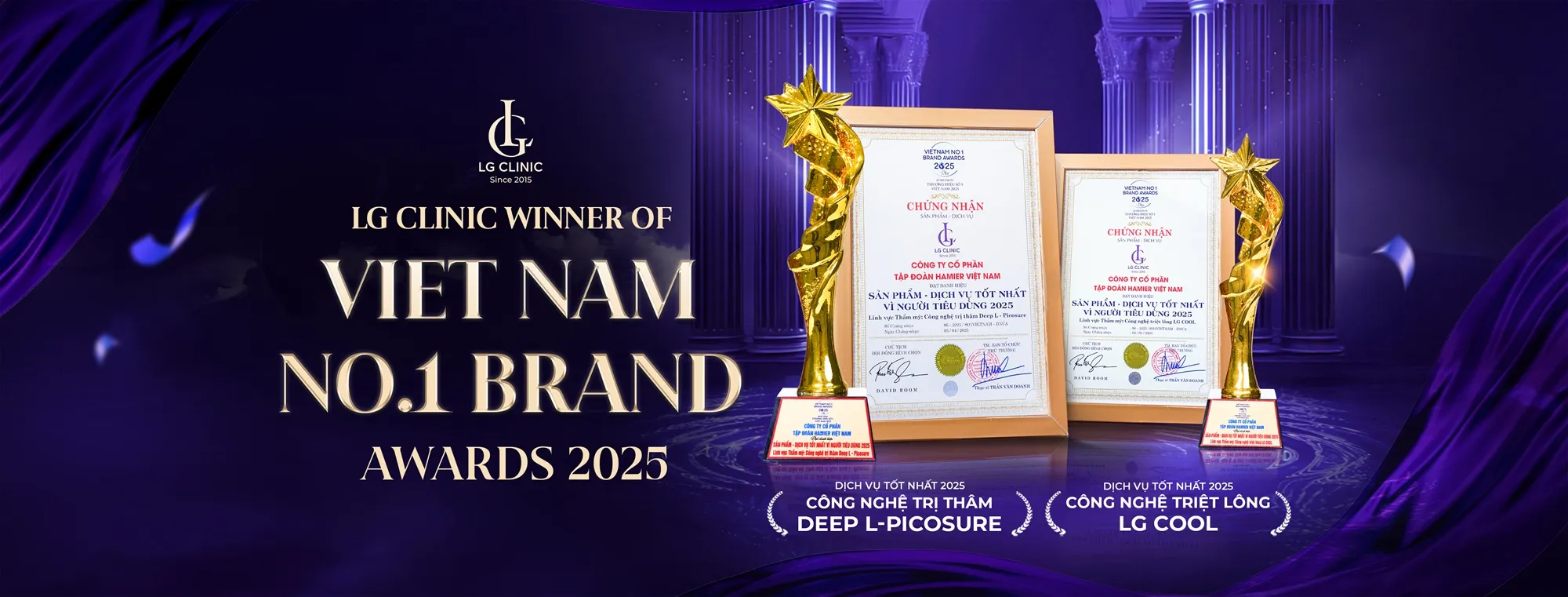 Lg clinic Viet Nam no1 brand awards