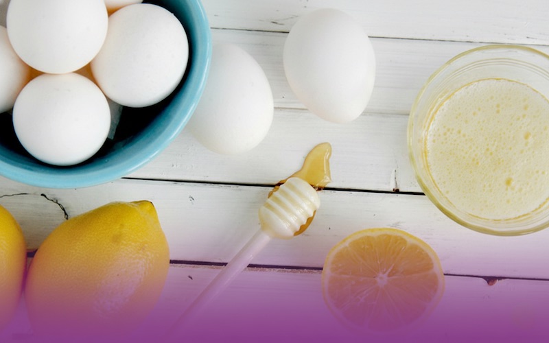 Tẩy lông chân bằng mật ong, chanh và lòng trắng trứng gà