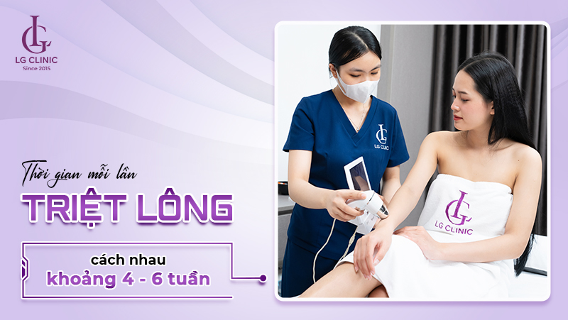 thoi-gian-triet-long-cach-nhau-bao-lau-3 Thời gian mỗi lần triệt lông sẽ cách nhau khoảng 4 - 6 tuần