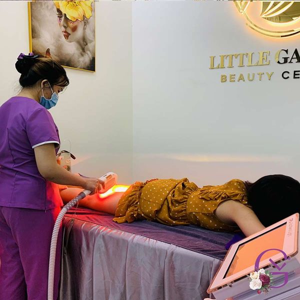 triệt lông chân tại little garden spa