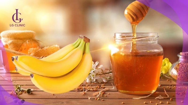 Kết hợp chuối và mật ong dưỡng trắng da hiệu quả