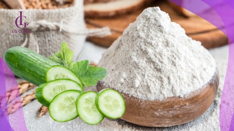 Dưa leo và bột mì kết hợp có tác dụng làm trắng da