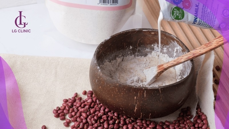 Hỗn hợp dưỡng trắng hiệu quả bột sữa tươi và đậu đỏ