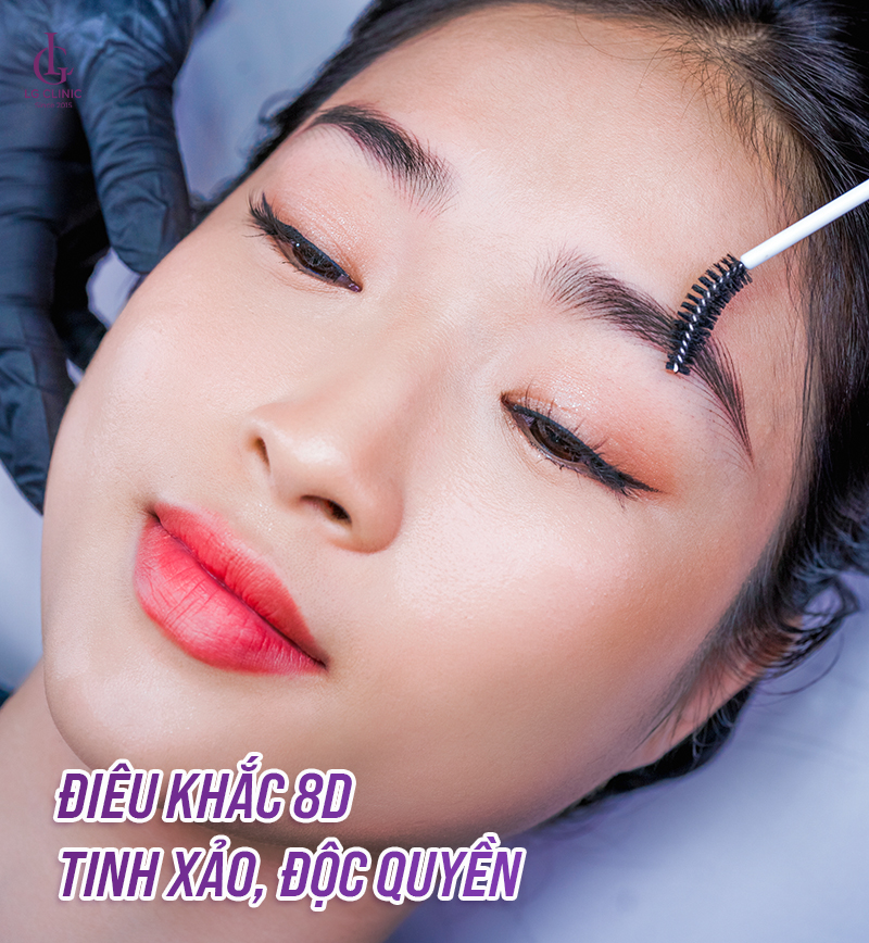 Điêu khắc chân mày 8D tại LG Clinic