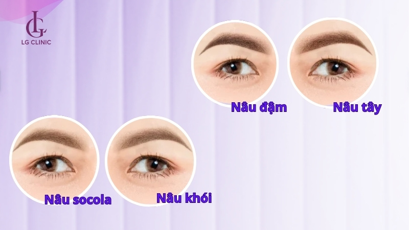 Bảng màu phun chân mày Ombre