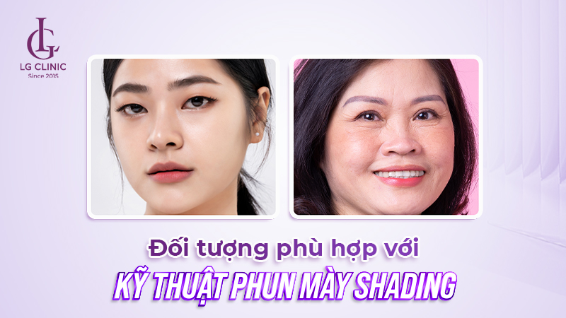 Đối tượng phù hợp với phun mày shading