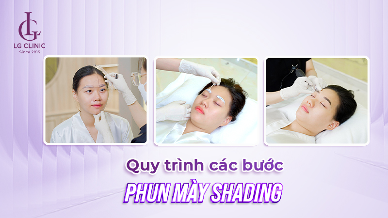 Quy trình các bước phun mày Shading