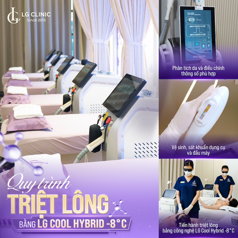 triệt lông nách bằng công nghệ LG Cool Hybrid tuổi dậy thì