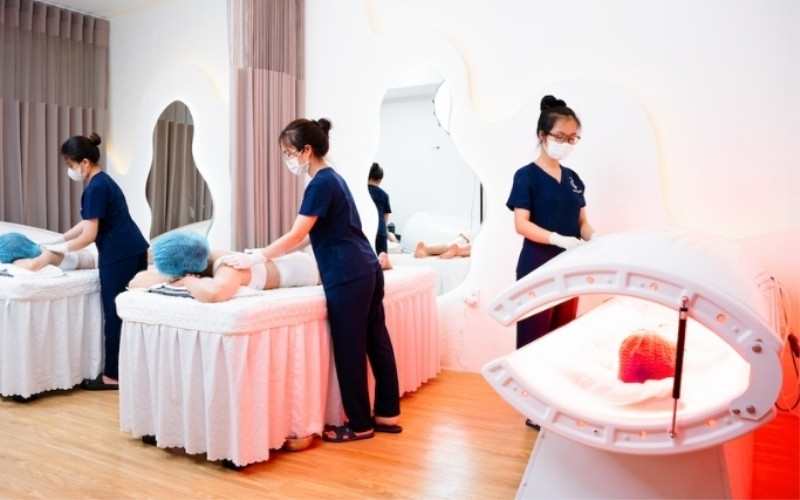 Cơ sở vật chất tại spa tắm trắng