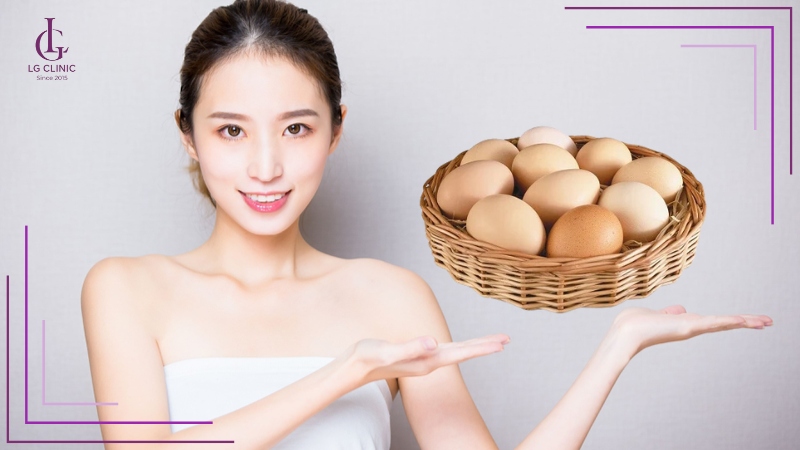 Làm trắng da bằng trứng gà