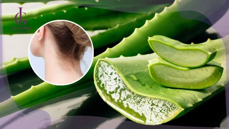 Cách làm trắng da vùng cổ nhanh nhất bằng nha đam