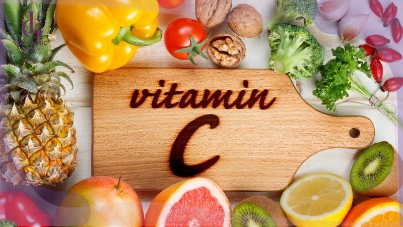 cung cấp vitamin C làm trắng da cho nam