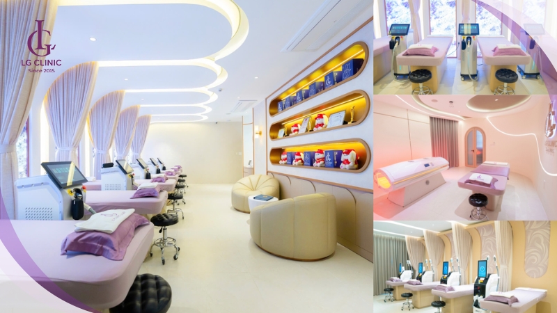 phòng triệt lông chân riêng tư LG Clinic