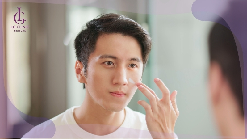 sử dụng kem làm da trắng cho nam