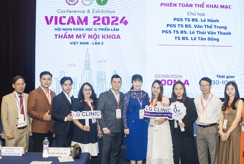 Lãnh đạo của LG Clinic tham dự cùng bác sĩ tại sự kiện VICAM 2024