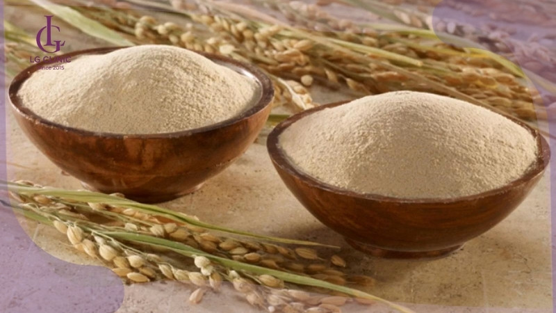 cách tắm trắng từ cám gạo