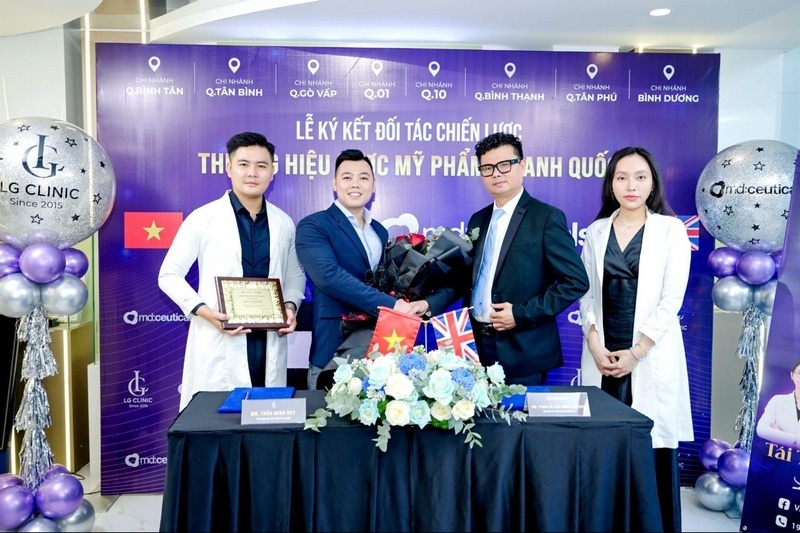 Lễ ký kết của LG Clinic với đối tác chiến lược đến từ Anh Quốc - md:ceuticals