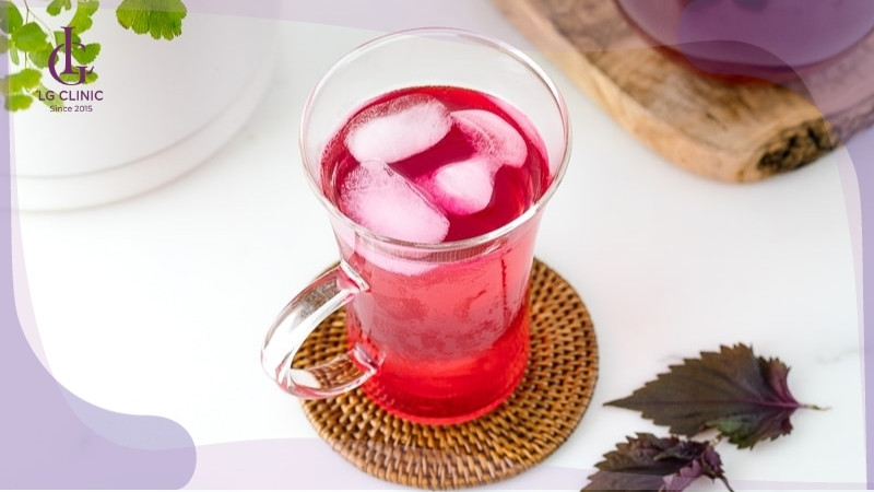 cách tắm trắng da bằng lá tía tô