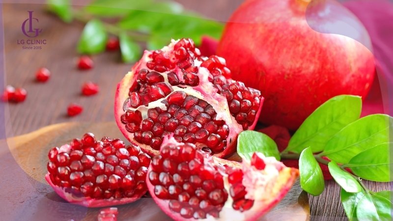 ăn quả lựu để làm trắng da