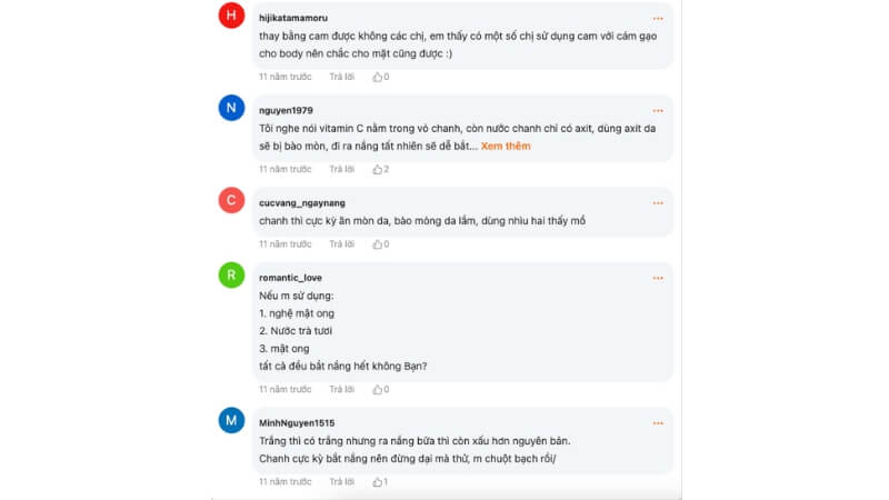 Review cách làm trắng da bằng chanh