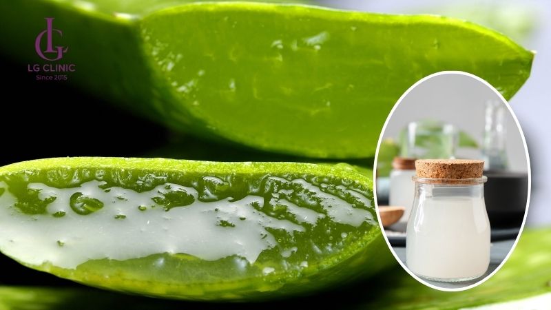 Nước vo gạo và nha đam