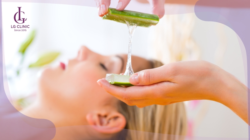 cách làm trắng da mặt khi bị ăn nắng bằng nha đam