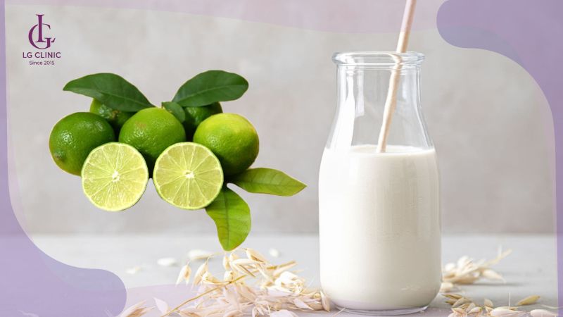 Chanh và sữa tươi không đường