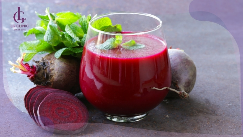 nước ép củ dền giúp làm trắng da