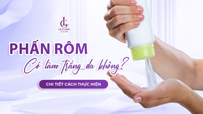 Phấn rôm có làm trắng da không