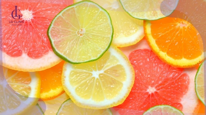 trái cây có múi giúp trắng da