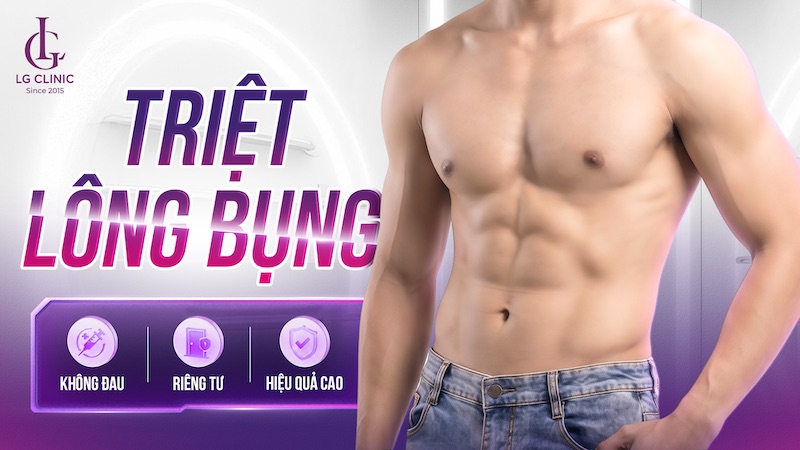 Triệt lông bụng