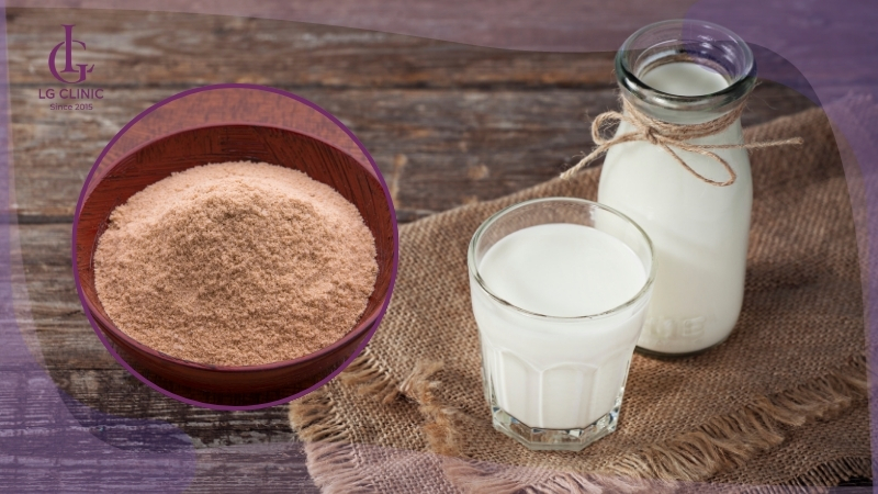 Cách làm trắng da mặt tự nhiên không bắt nắng bằng cám gạo và sữa tươi không đường