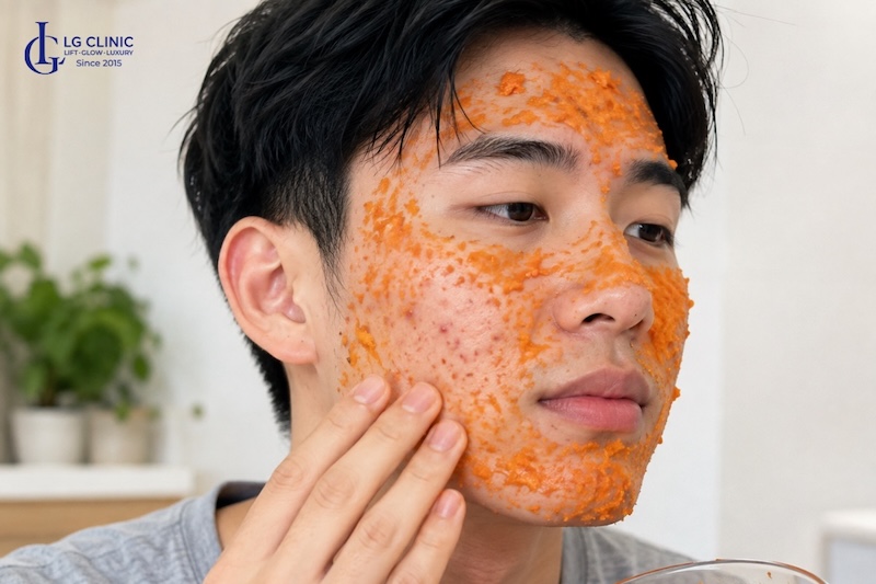 cách trị mụn cho nam tại nhà
