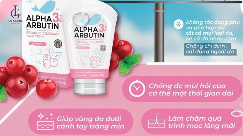 sử dụng mỹ phẩm để trị thâm nách