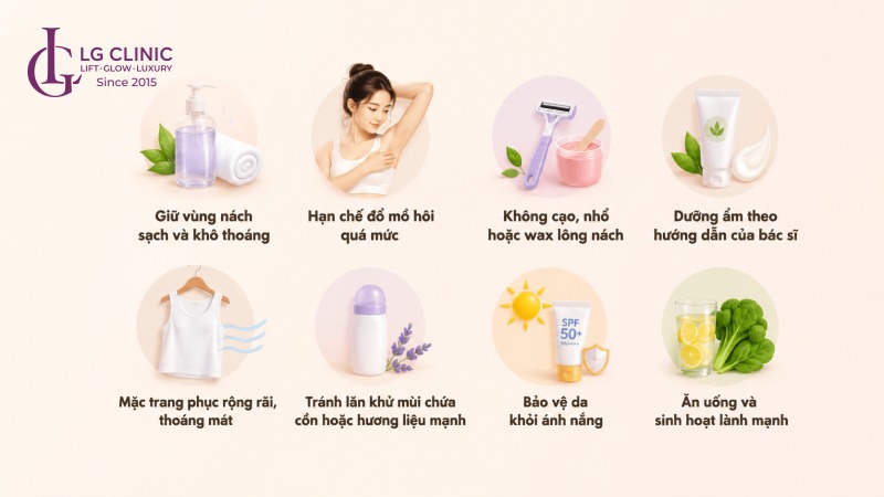 bảng giá trị thâm nách