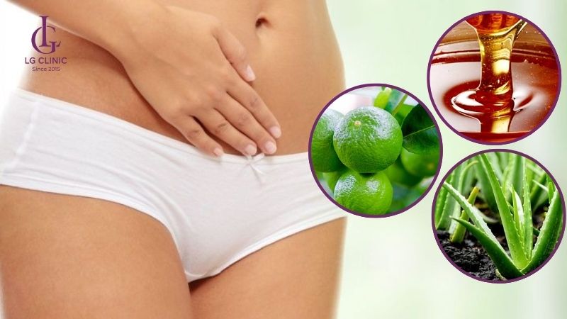 kết hợp mật ong, chanh và lô hội tẩy lông mu tại nhà