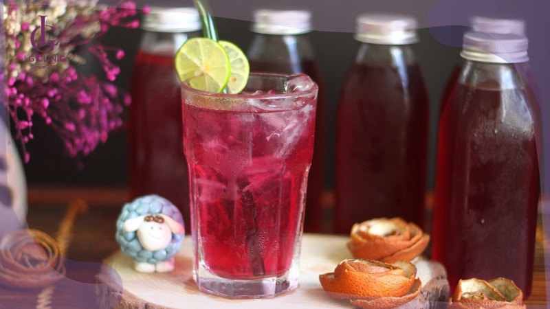 làm trắng da với nước lá tía tô và chanh