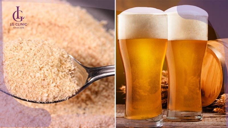 tắm trắng bằng bia và cám gạo