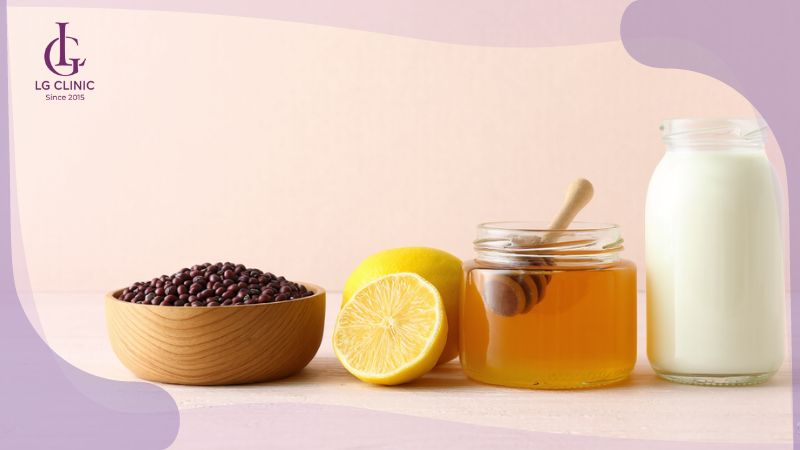 tắm trắng body tại nhà bằng đậu đỏ, chanh, mật ong sữa tươi
