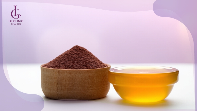 tắm trắng tại nhà bằng mật ong và bột đậu đỏ