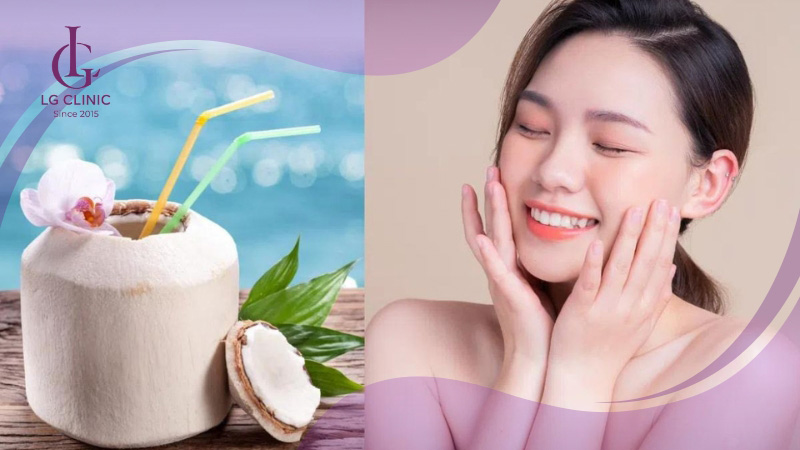 Công dụng của nước dừa trong việc dưỡng ẩm da
