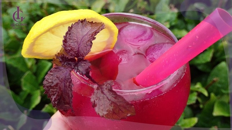 uống nước lá tía tô bao lâu thì trắng da​