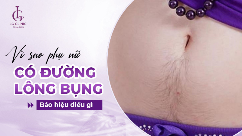 Phụ nữ có đường lông bụng