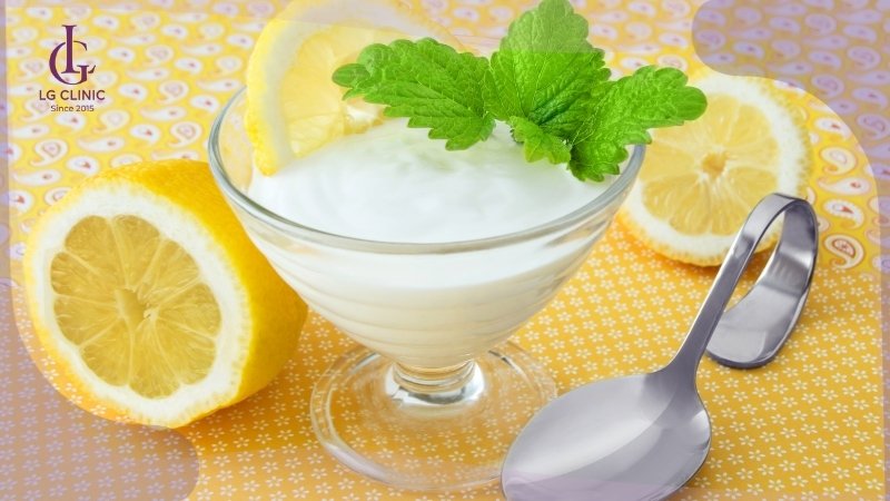 tắm trắng bằng sữa chua và chanh