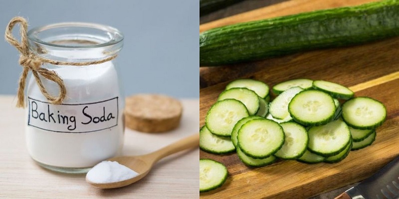 cách trị thâm mông bằng Baking Soda và dưa leo