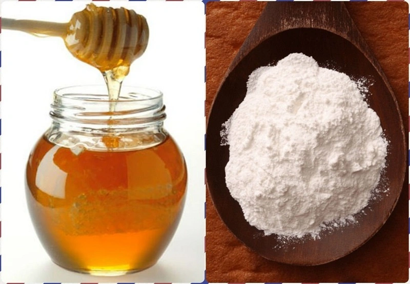 Baking soda và mật ong