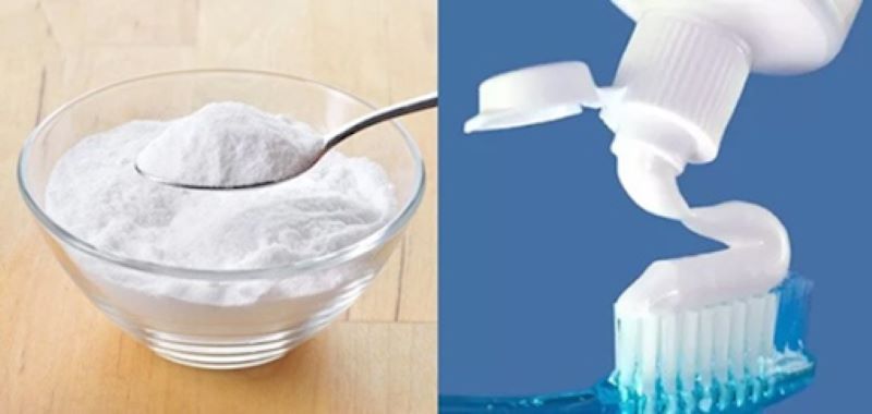 trị thâm nách bằng baking soda và kem đánh răng