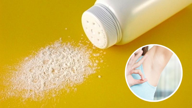 trị thâm nách bằng phấn rôm